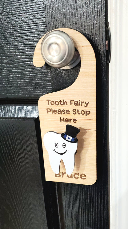 Tooth Fairy Door Sign -Custom