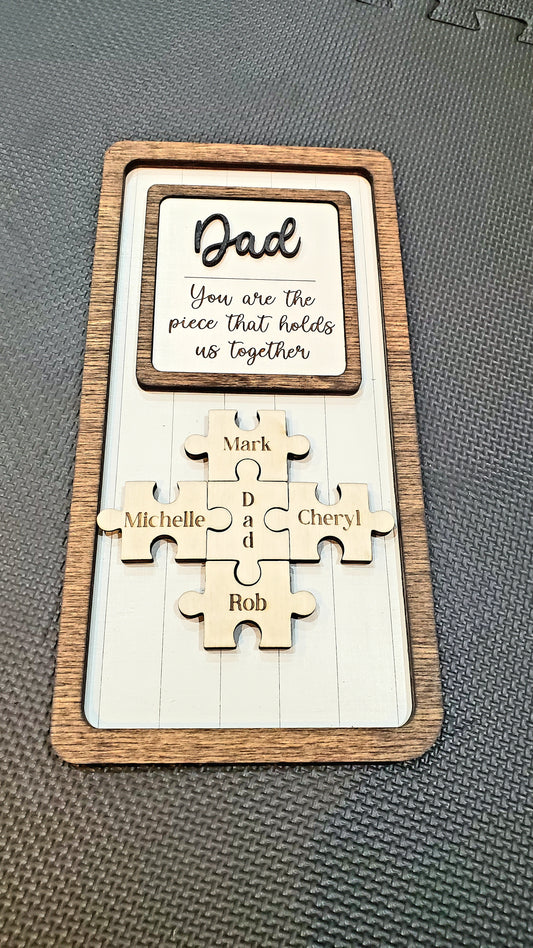 Father's Day Puzzle Sign