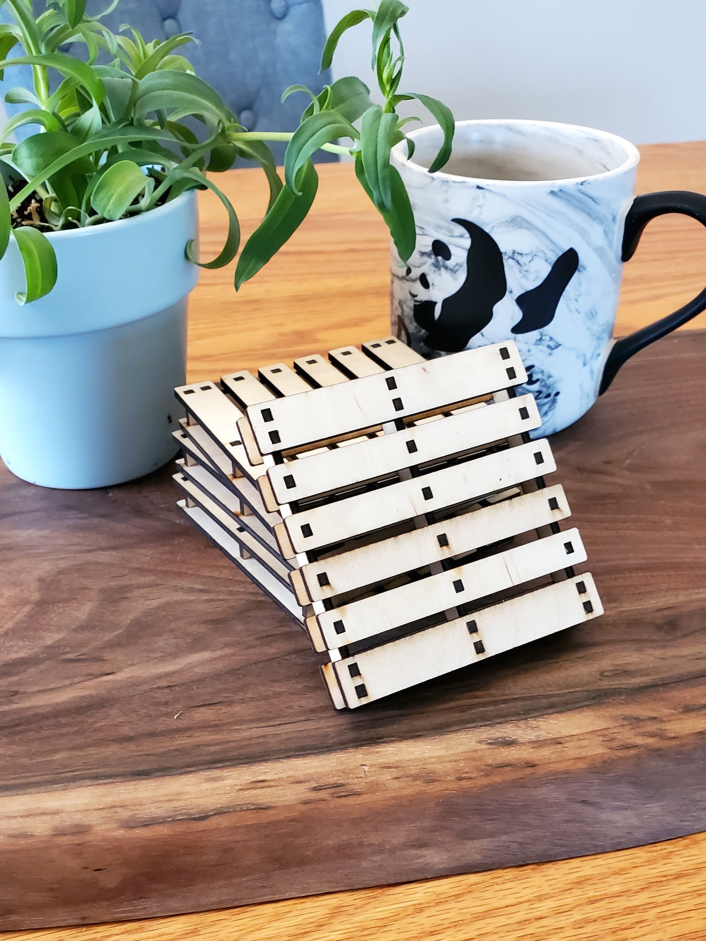 Pallet Coasters Set