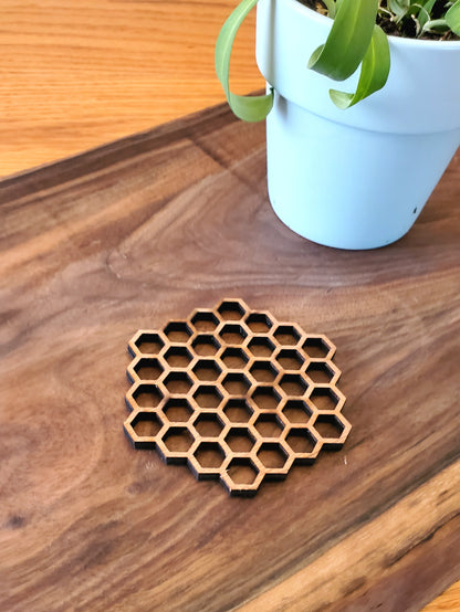 Beehive Coaster Set with Holder