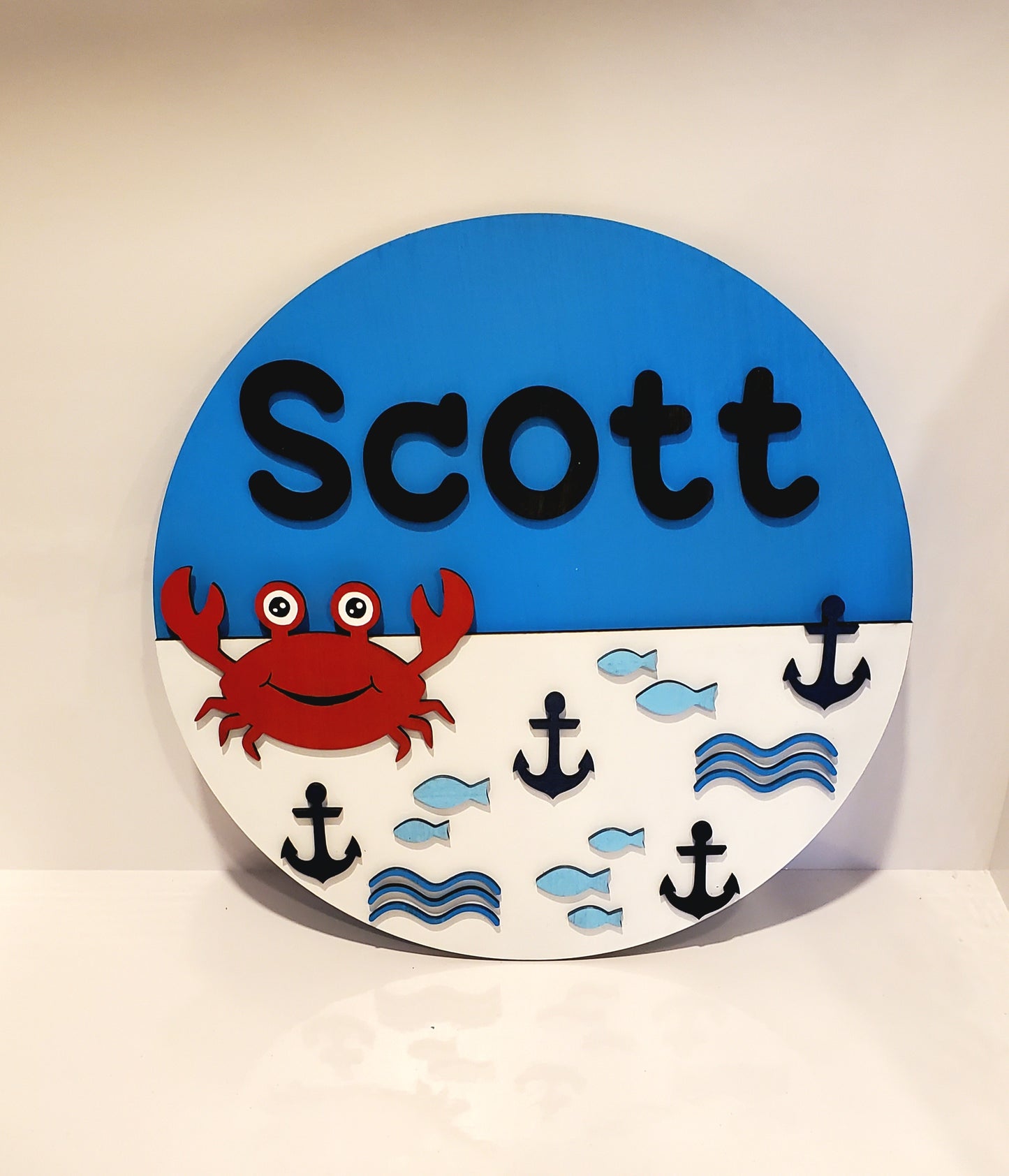 Under The Sea Custom Crab Sign