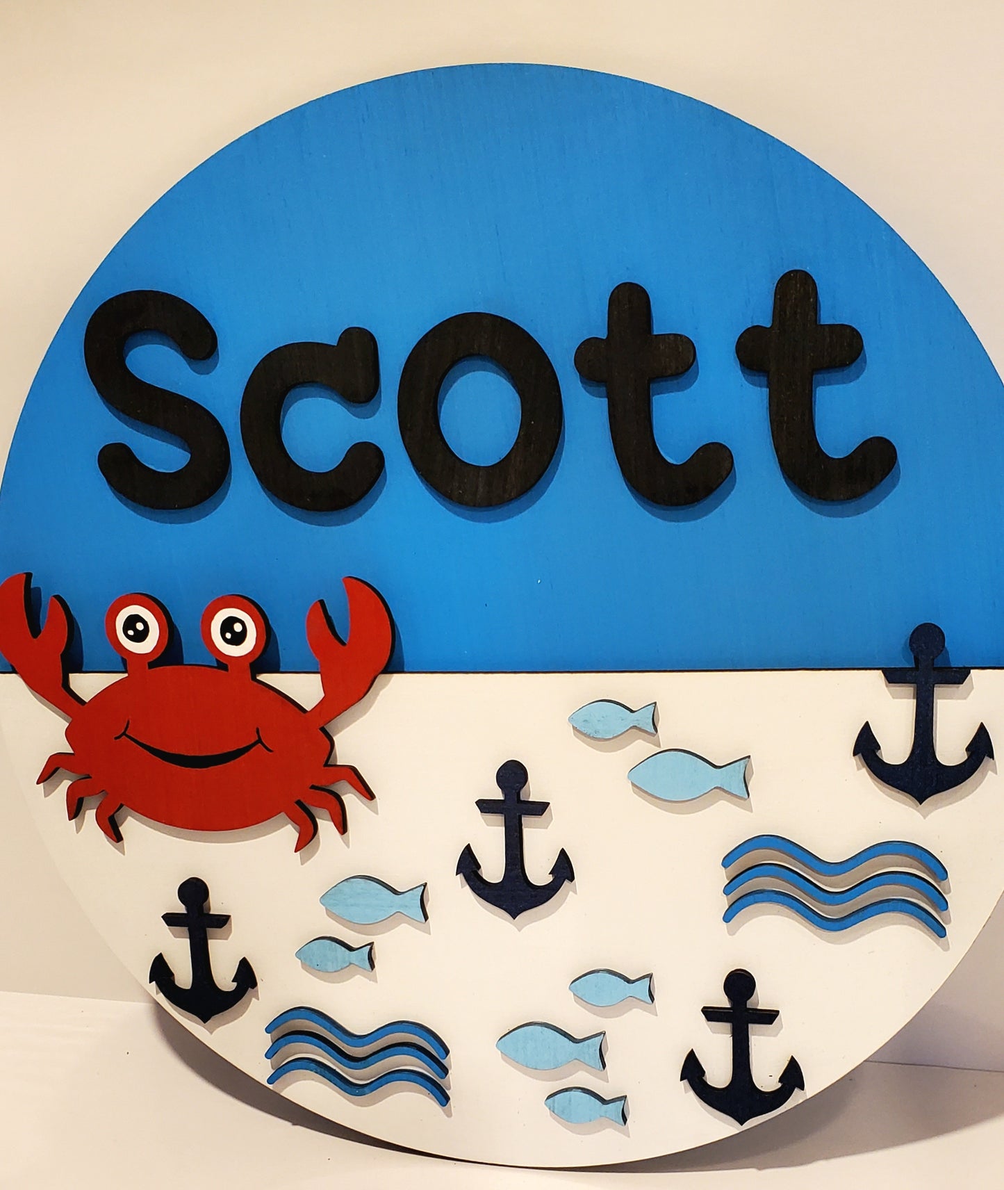 Under The Sea Custom Crab Sign