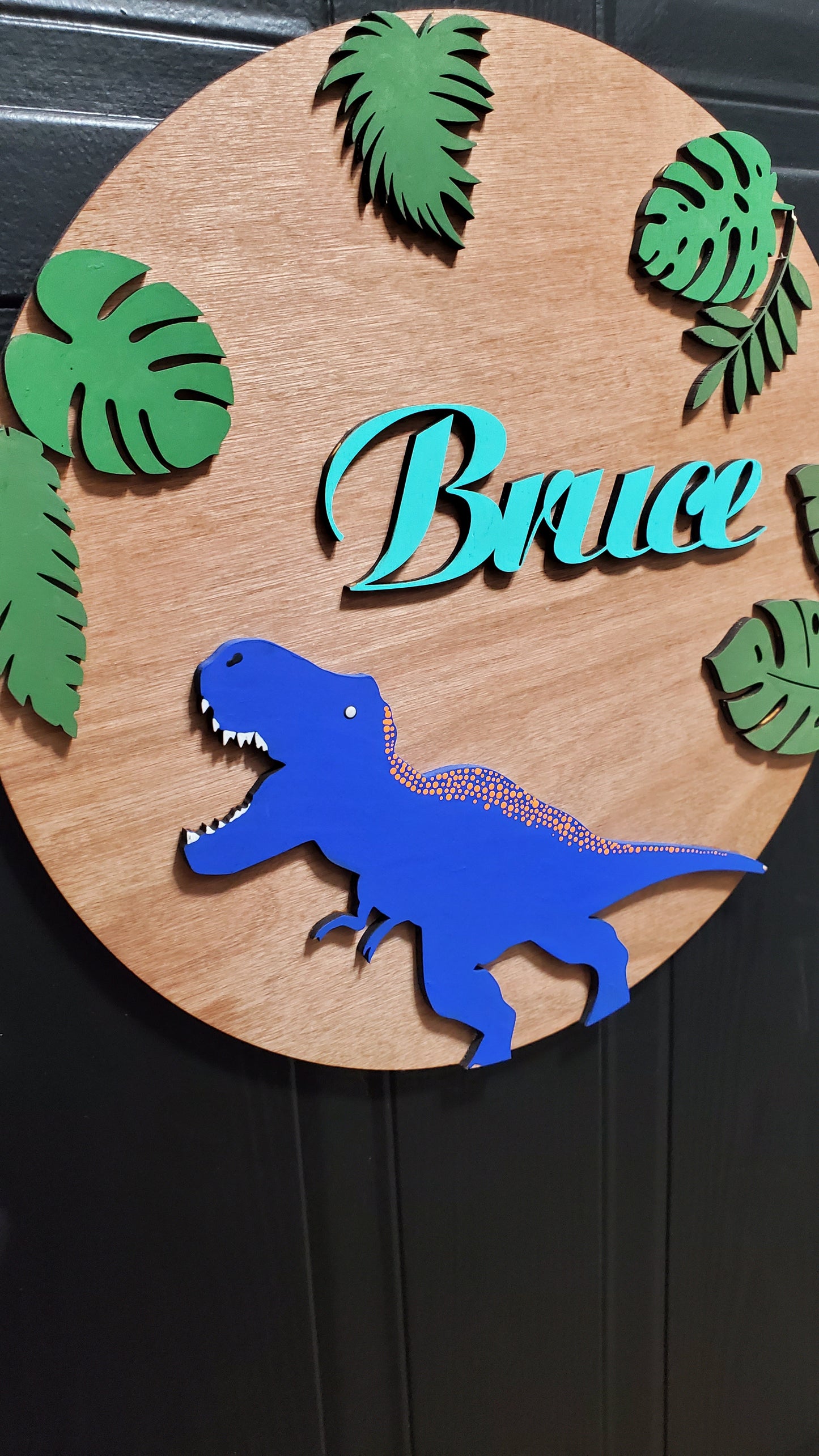 Custom Dinosaur Name Sign - Nursery Sign