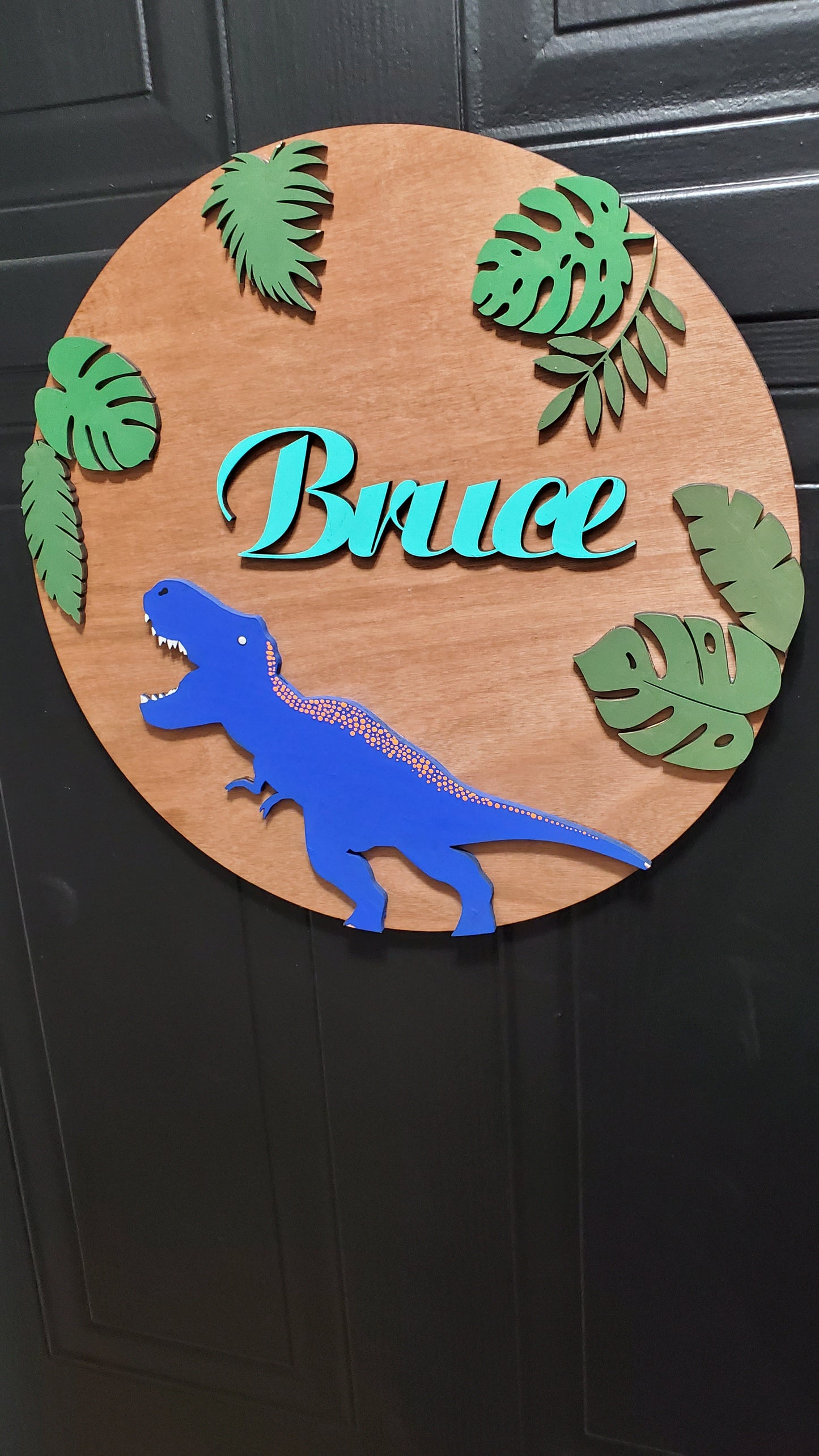 Custom Dinosaur Name Sign - Nursery Sign