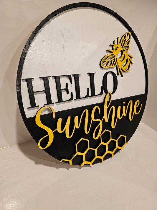 Hello Sunshine Welcome Sign