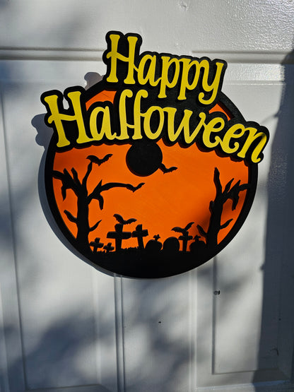 Halloween Door Sign