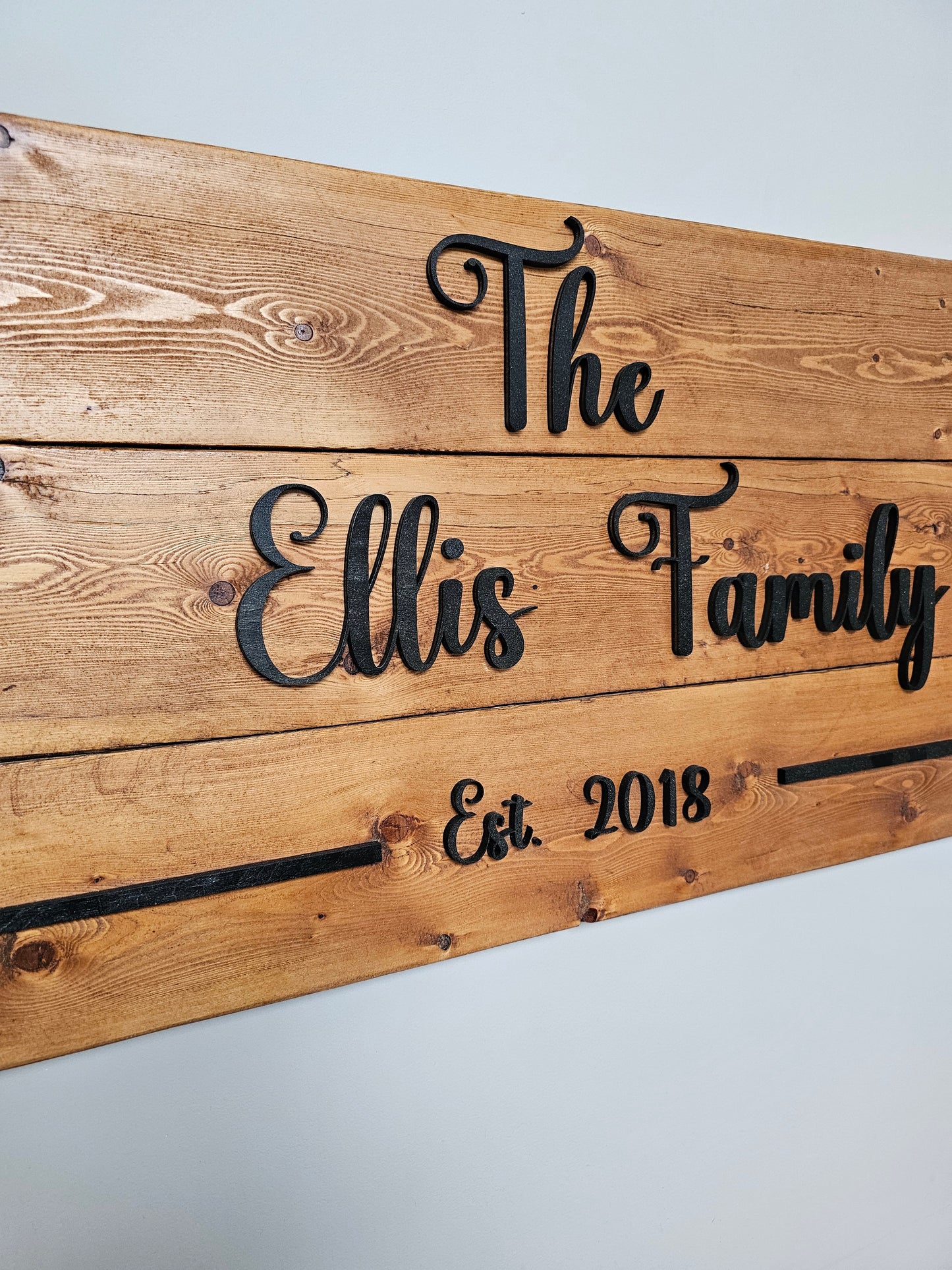 Custom Family Name Sign