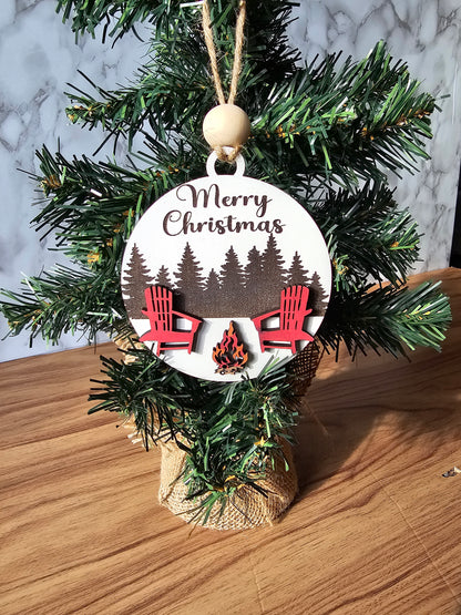 Muskoka Campfire Christmas Ornament