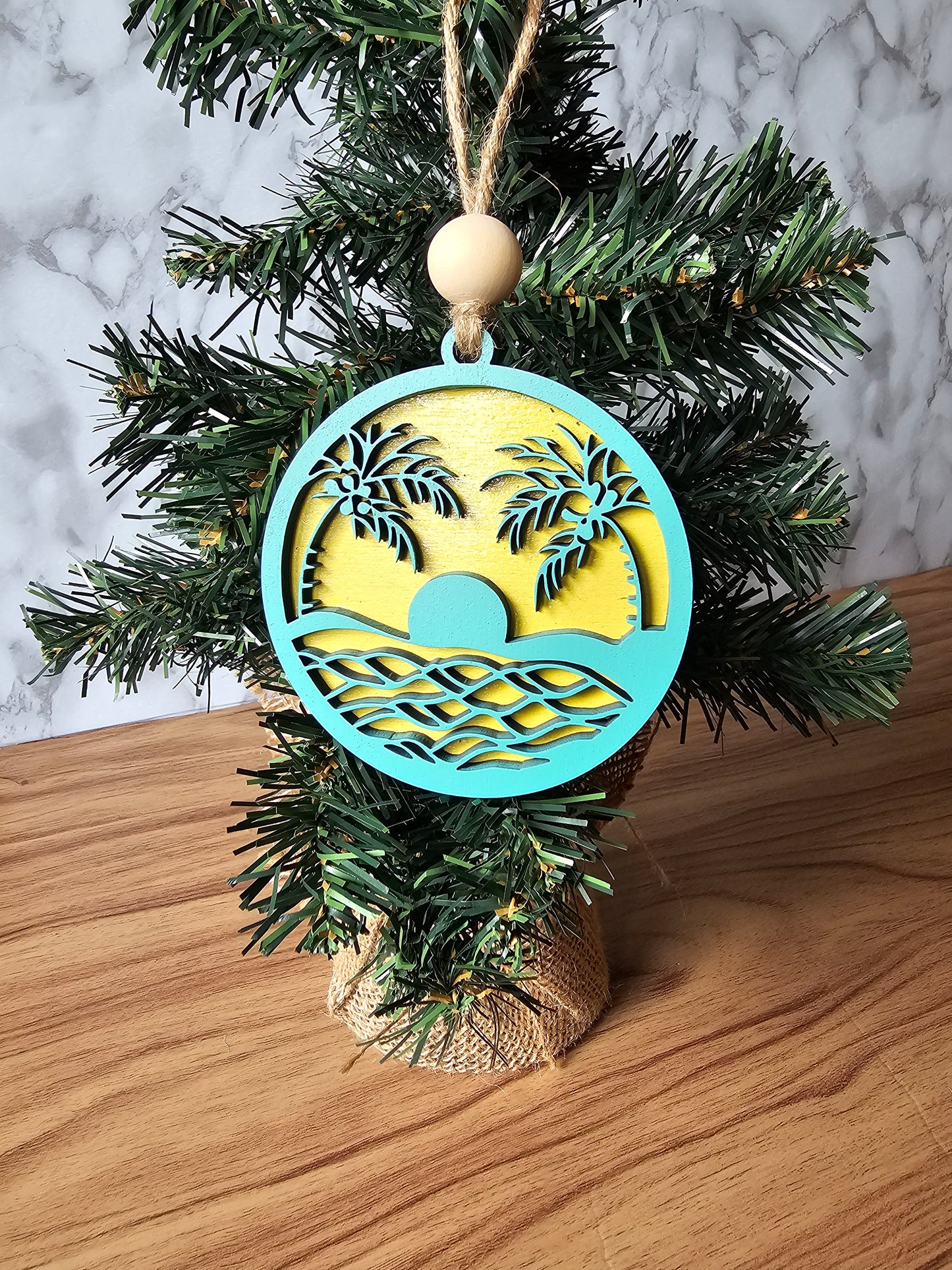 Tropical Beach Ornament