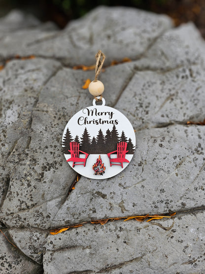 Muskoka Campfire Christmas Ornament