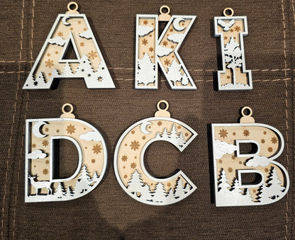 Custom Letter Ornaments