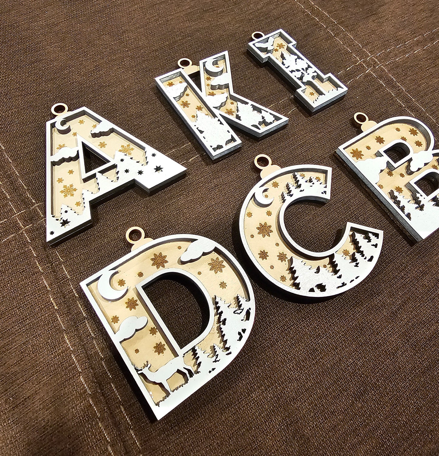 Custom Letter Ornaments