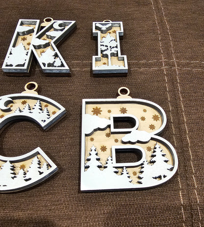 Custom Letter Ornaments