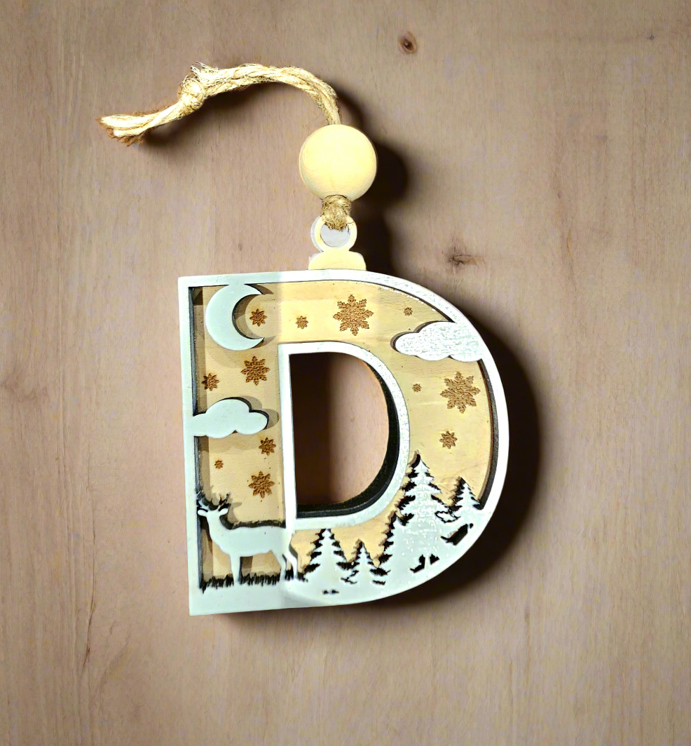 Custom Letter Ornaments