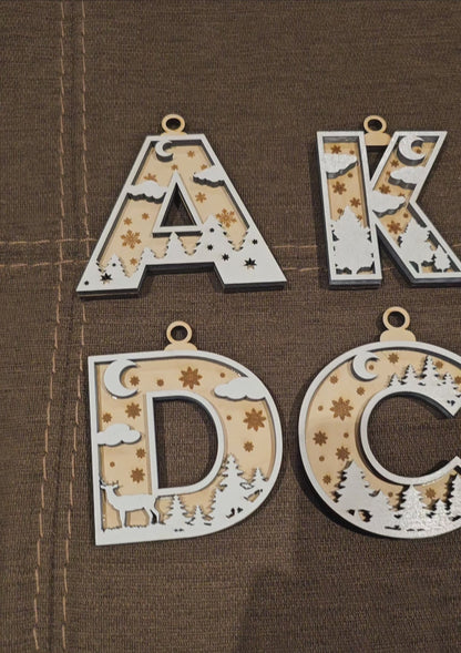 Custom Letter Ornaments